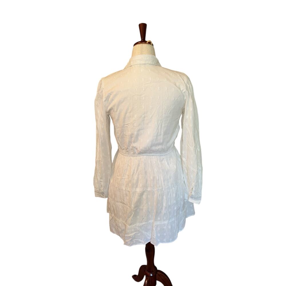Sim & Sam long sleeve white eyelet dress size M - Picture 4 of 8